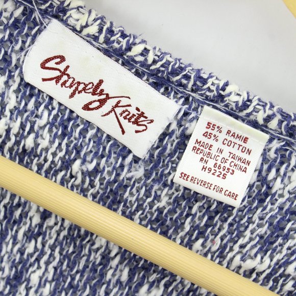 Vintage Shapely Knits Sweater Women's Retro Design Short Sleeve Knit Size XL 90s - Picture 4 of 7